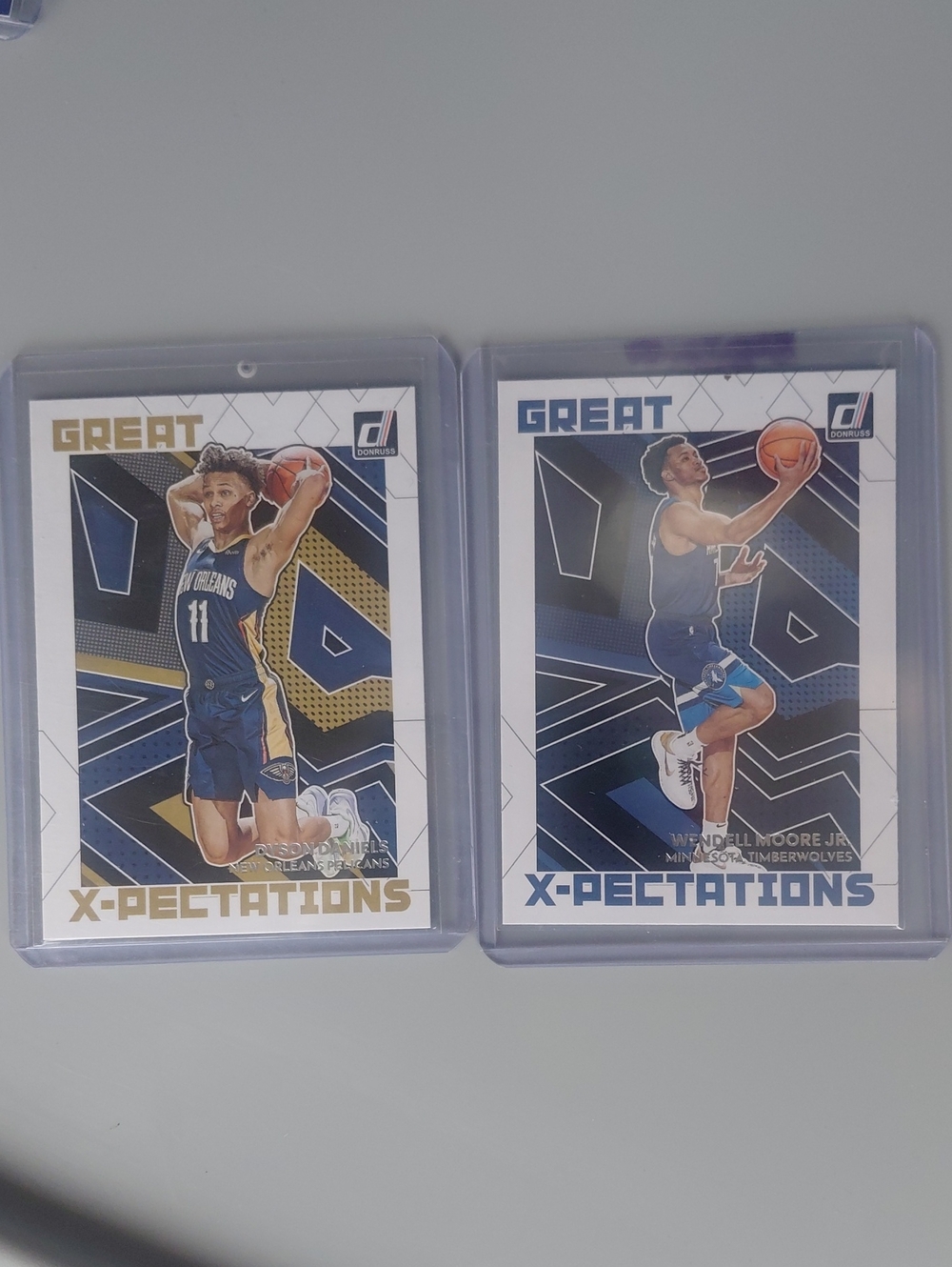 Russ X-Pectations Basketball Card Duo - Blue/Gold Accents